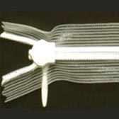 Átlátszó rejtett cipzár menyasszonyi ruhába 55 cm - IVORY (Elefntcsontszn) 